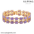 74467 Xuping Trendy In Stock Crystal Stone Jewelry Rows Bracelet